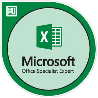 certification badge - MOS_Excel_Expert